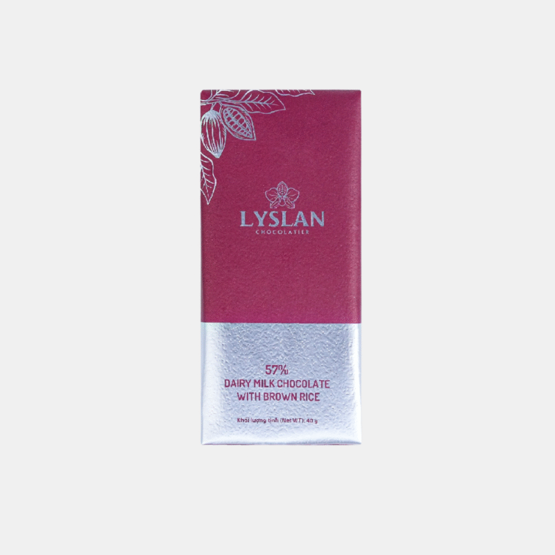 57% Milk Chocolate with Brown Rice – 40g